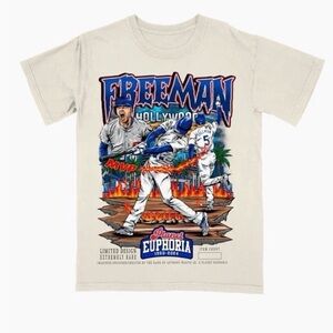Freddie Freeman Adult XL Planet Euphoria shirt Los Angeles Dodgers LA LIMITED